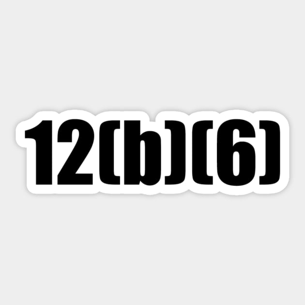 12(b)(6) failure to state a claim Sticker by ampp